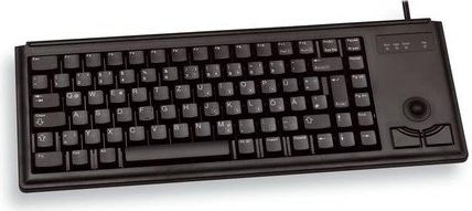 Kompaktna tipkovnica z integriranim sledilnim krogom Cherry G84-4400, QWERTY, PS/2, črna