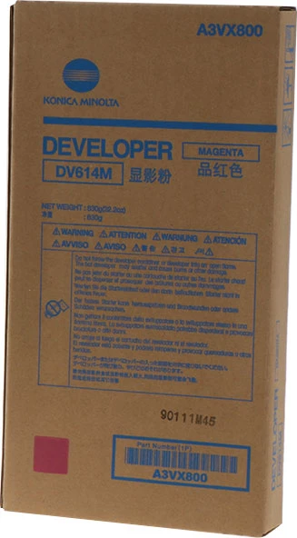 Razvijalna enota Konica Minolta DV614M A3VX800, zmogljivost 1.200.000 strani, standardna, magenta
