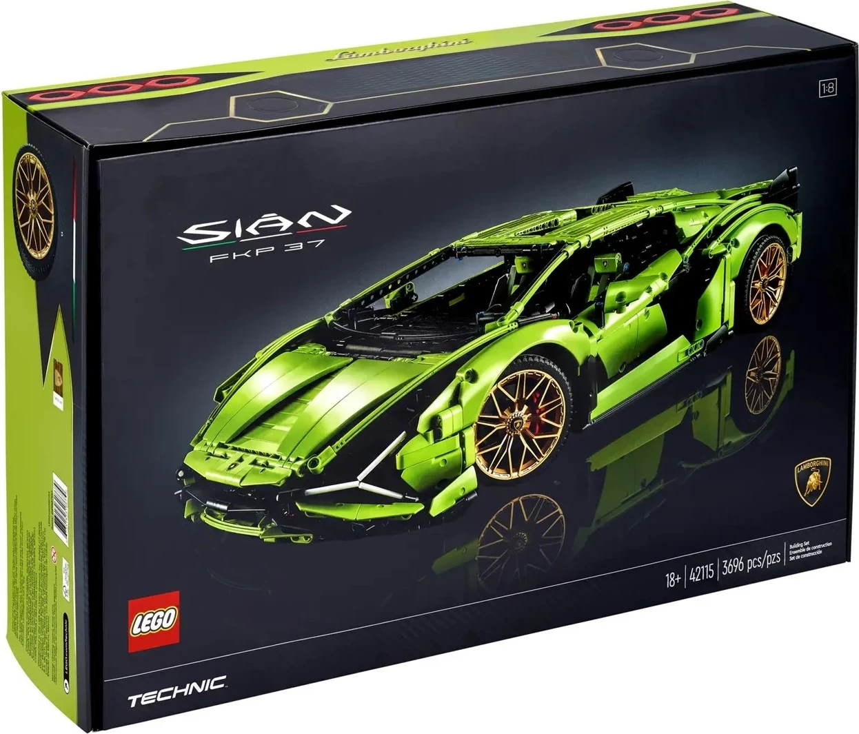 Detajni komplet za sestavljanje LEGO Technic Lamborghini Sián FKP 37