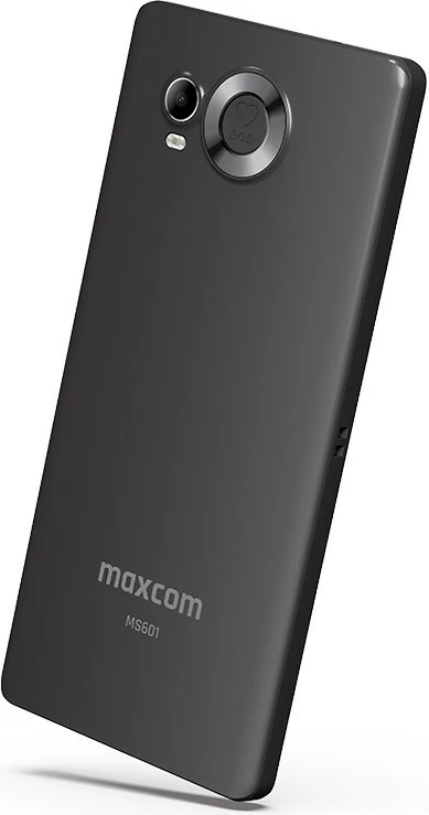Pametni telefon Maxcom MS601, 4 GB RAM, 64 GB, 6", Android 14, črn, z ovitkom za telefon in namiznim polnilcem