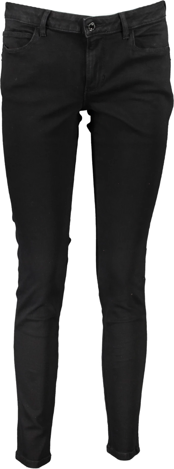 Skinny hlače iz jeansa GUESS JEANS za ženske, črne