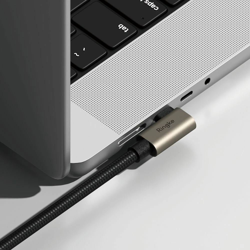 Kabel USB-C 3.2 Gen 2x2, 1 m, 240 W, Power Delivery 3.1, Ringke, črn