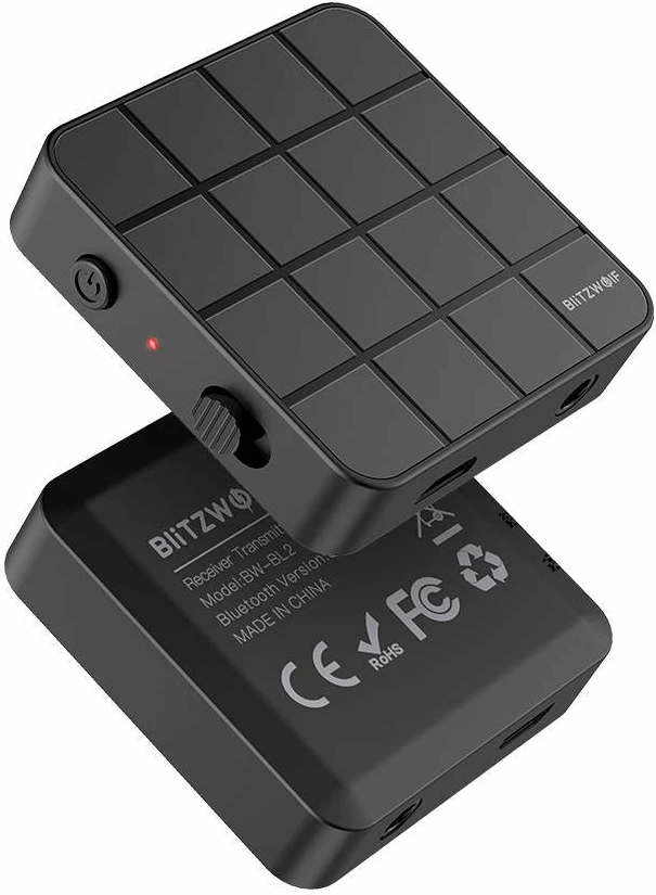 Bluetooth oddajnik/sprejemnik BlitzWolf BW-BL2, Bluetooth 5.0, črn