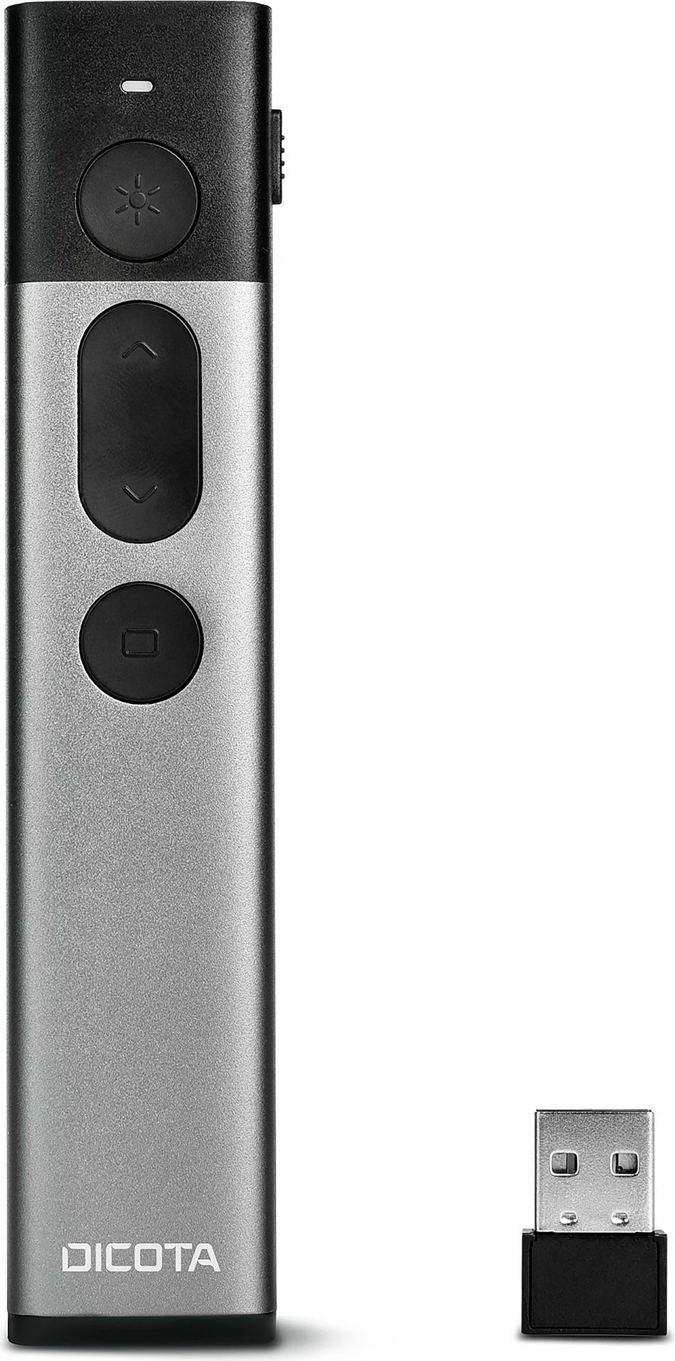 Brezžični presenter z laserjem DICOTA, 30 m, črno/siv