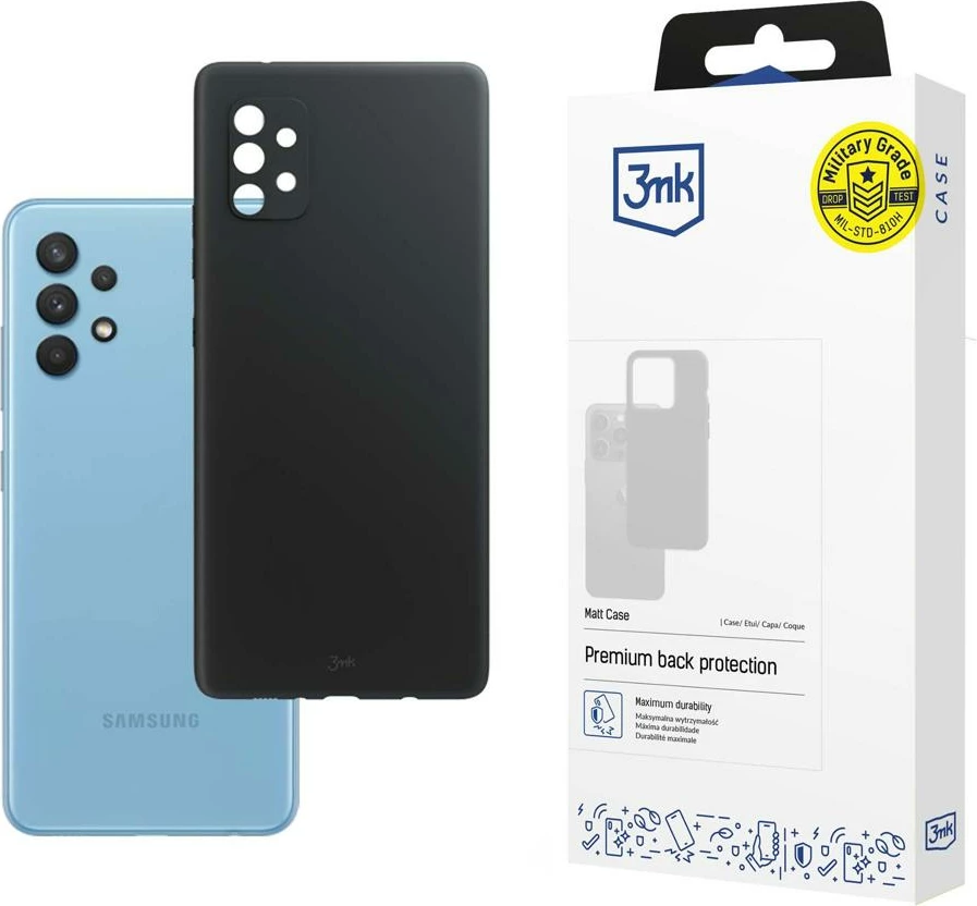 Matt ovitek 3mk za Samsung Galaxy A33 5G, črn