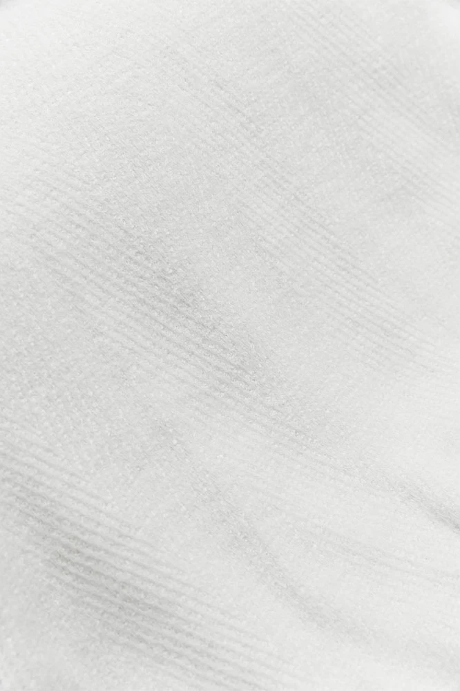 Dekorativno pregrinjalo BELUD, tkanina, belo, 180x240 cm