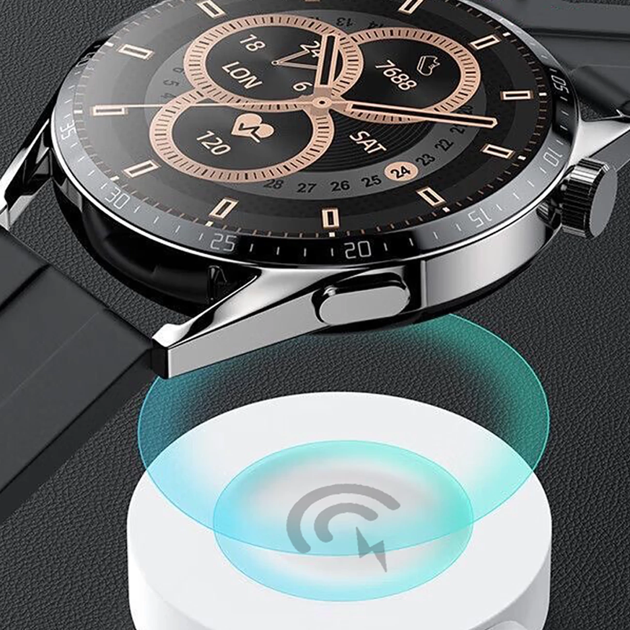 Brezžični polnilec za pametno uro Huawei Dudao A12H, 1,2 m, bel