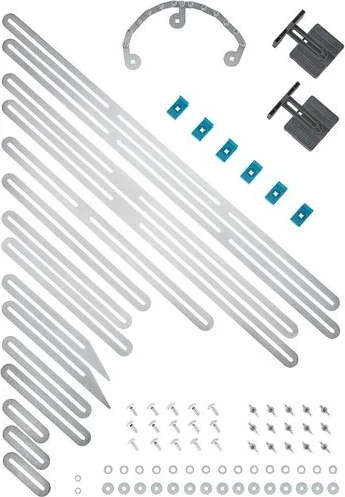 Merni pripomoček za stopnice Wolfcraft 5210000, nerjaveče jeklo, črn