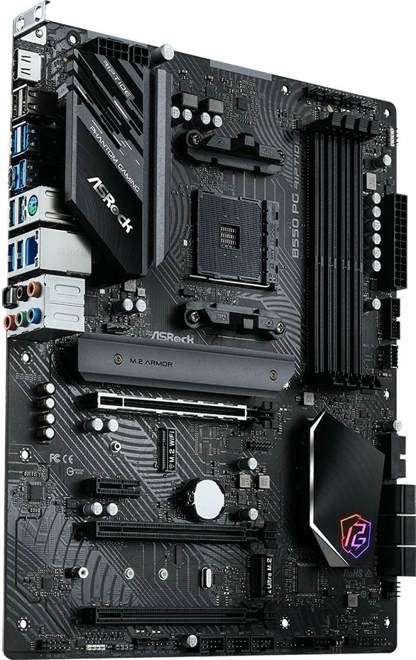 Matična plošča ASRock B550 PG Riptide, ATX, za Ryzen, 128 GB DDR4, Ethernet 2.5G