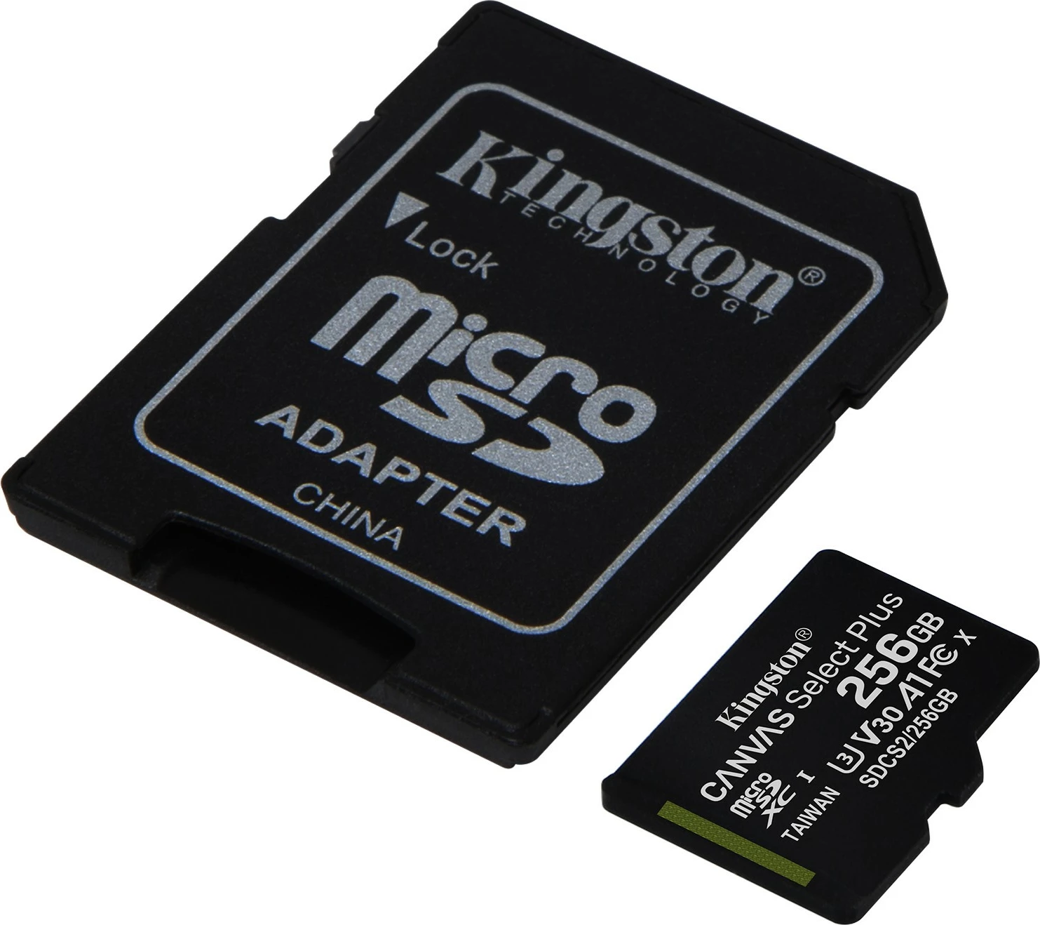MicroSDXC kartica 256GB Canvas Select Plus, 100 MB/s, črna - Kingston