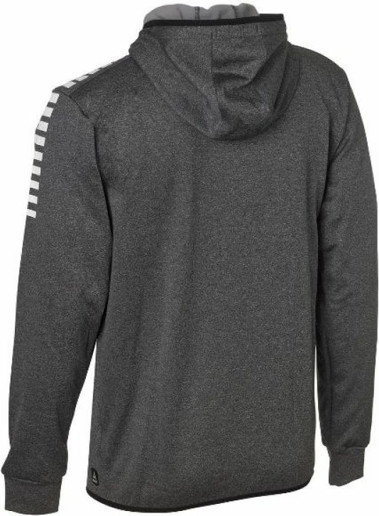 Pulover s kapuco in zadrgo Select, moški, siv