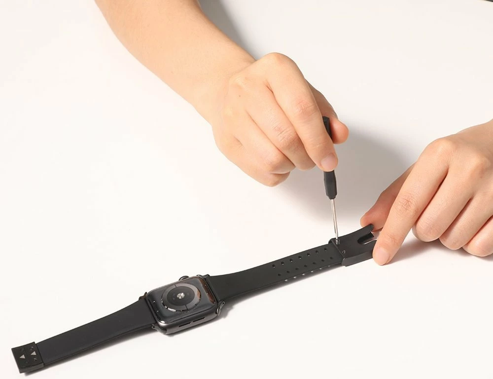 Zapestni trak za Apple Watch Series 3/4/5/6/SE 38mm/40mm, Baseus, črn