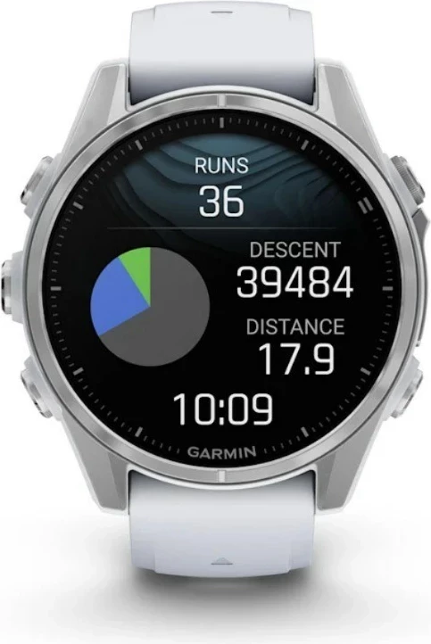 Pametna športna ura Garmin Fenix 8, 43 mm, AMOLED, 32 GB, GPS, srebrna