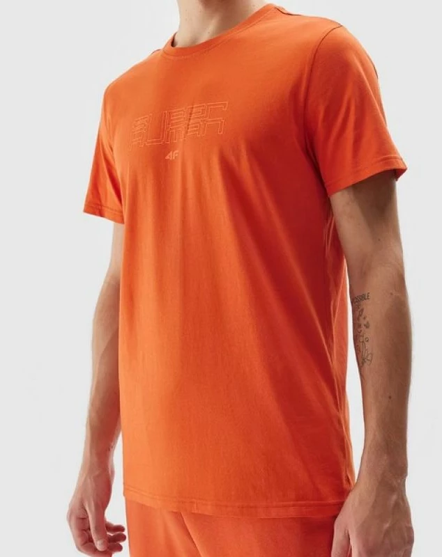 Majica za moške, oranžna — 4F