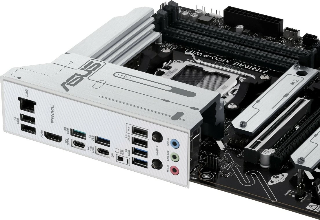 Matična plošča PRIME X870-P Wi‑Fi Asus, podnožje AM5, DDR5, ATX, črna