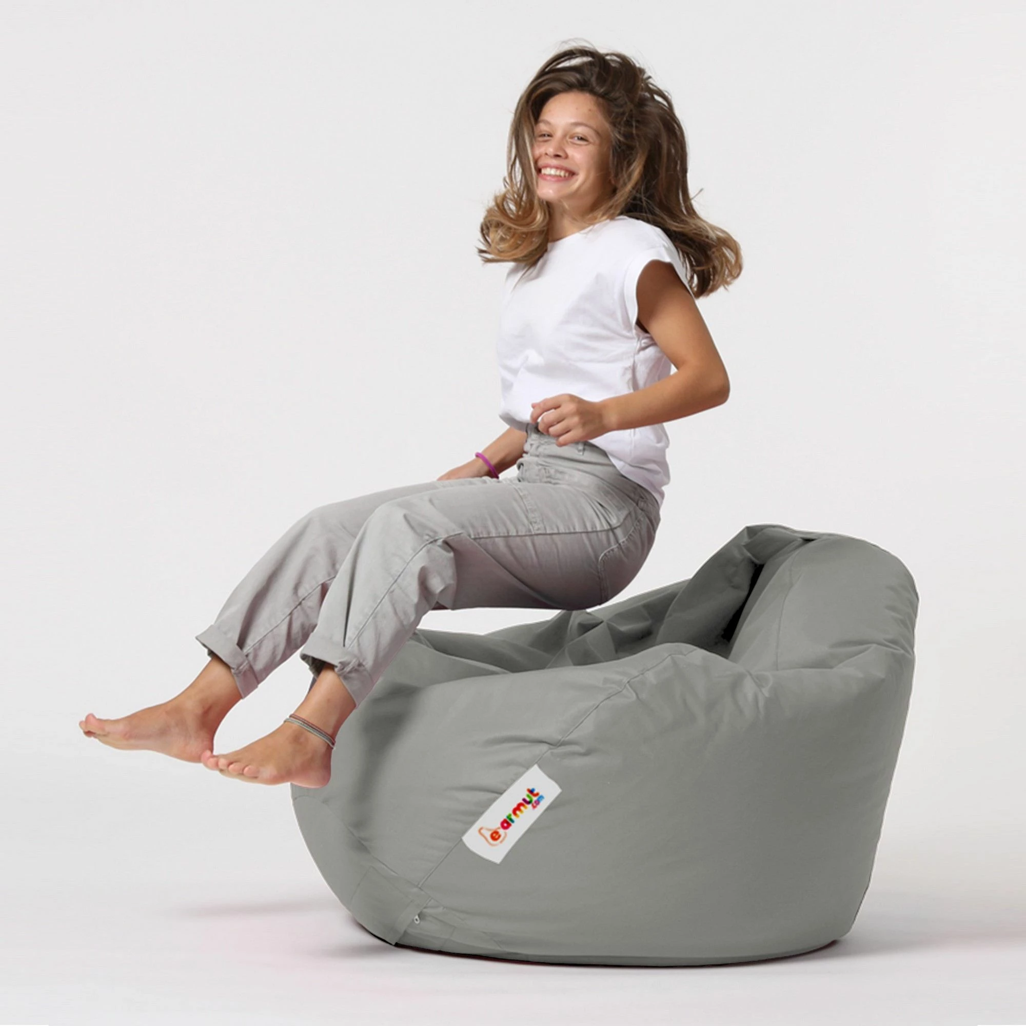 Vreča za sedenje za vrt, Premium XXL, Atelier del Sofa, fume