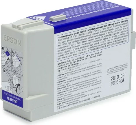 Toner kartuša (CMY) za ColorWorks C3400 in TM‑C610, Epson SJIC15P, cijan, magenta, rumena