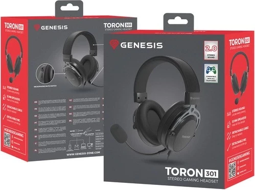 Slušalke za igre Genesis Toron 301, črne