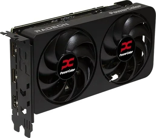 Grafična kartica PowerColor RX9060XT 16G-A, 16 GB, GDDR6, črna