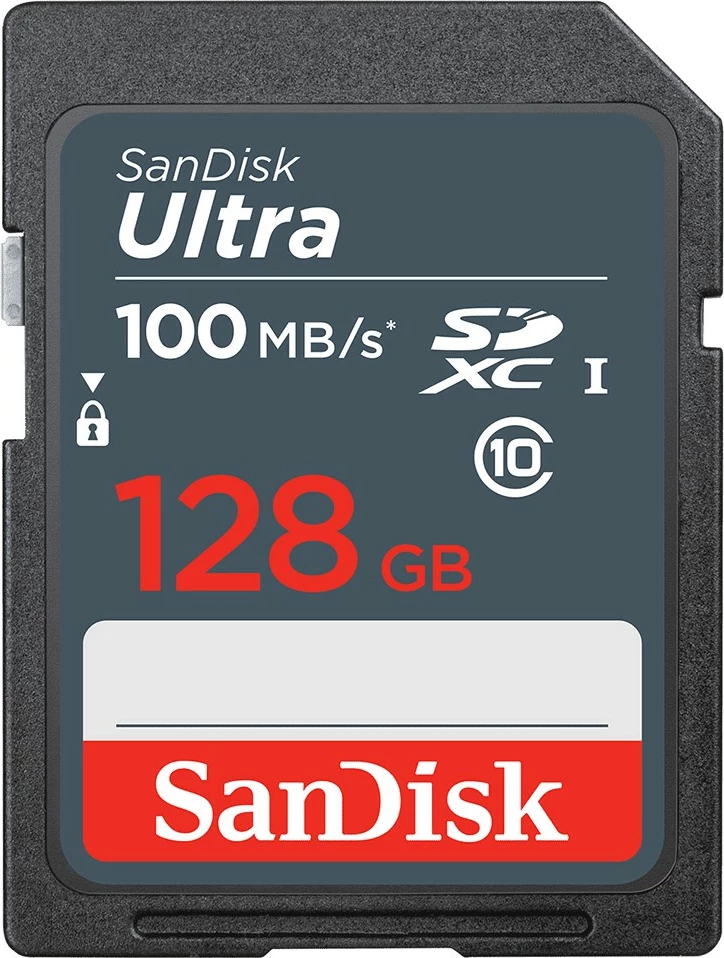 Kartica SD SanDisk Ultra 128 GB, SDXC, UHS-I, črna