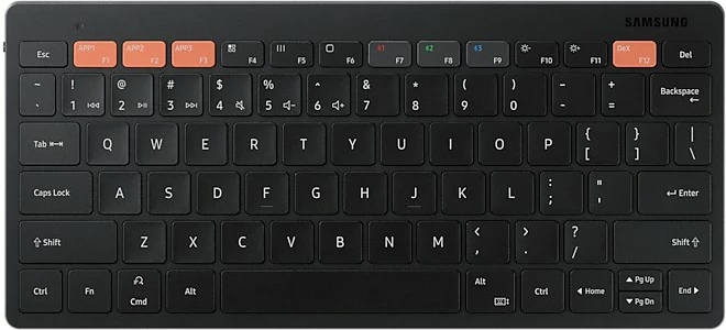 Brezžična tipkovnica QWERTZ, nemška, Samsung EJ-B3400BBGGDE, črna