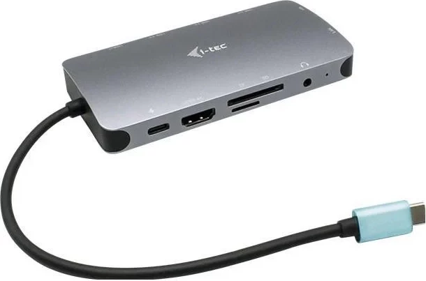 Docking postaja USB-C Metal Nano i-tec, HDMI VGA LAN Audio, Power Delivery 100W