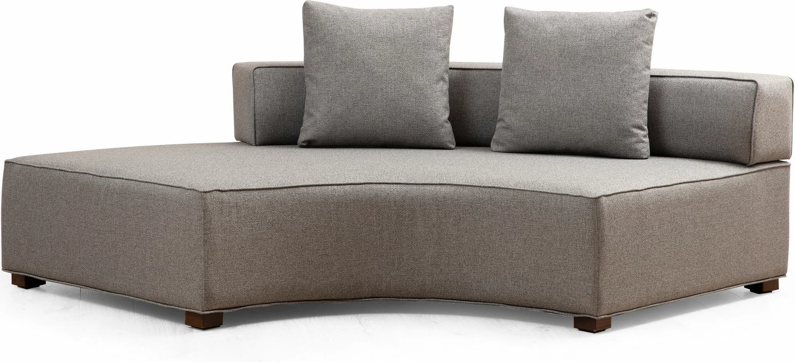 Kotna sedežna garnitura Gondol-1 (L3-CHL), Atelier del Sofa, siva