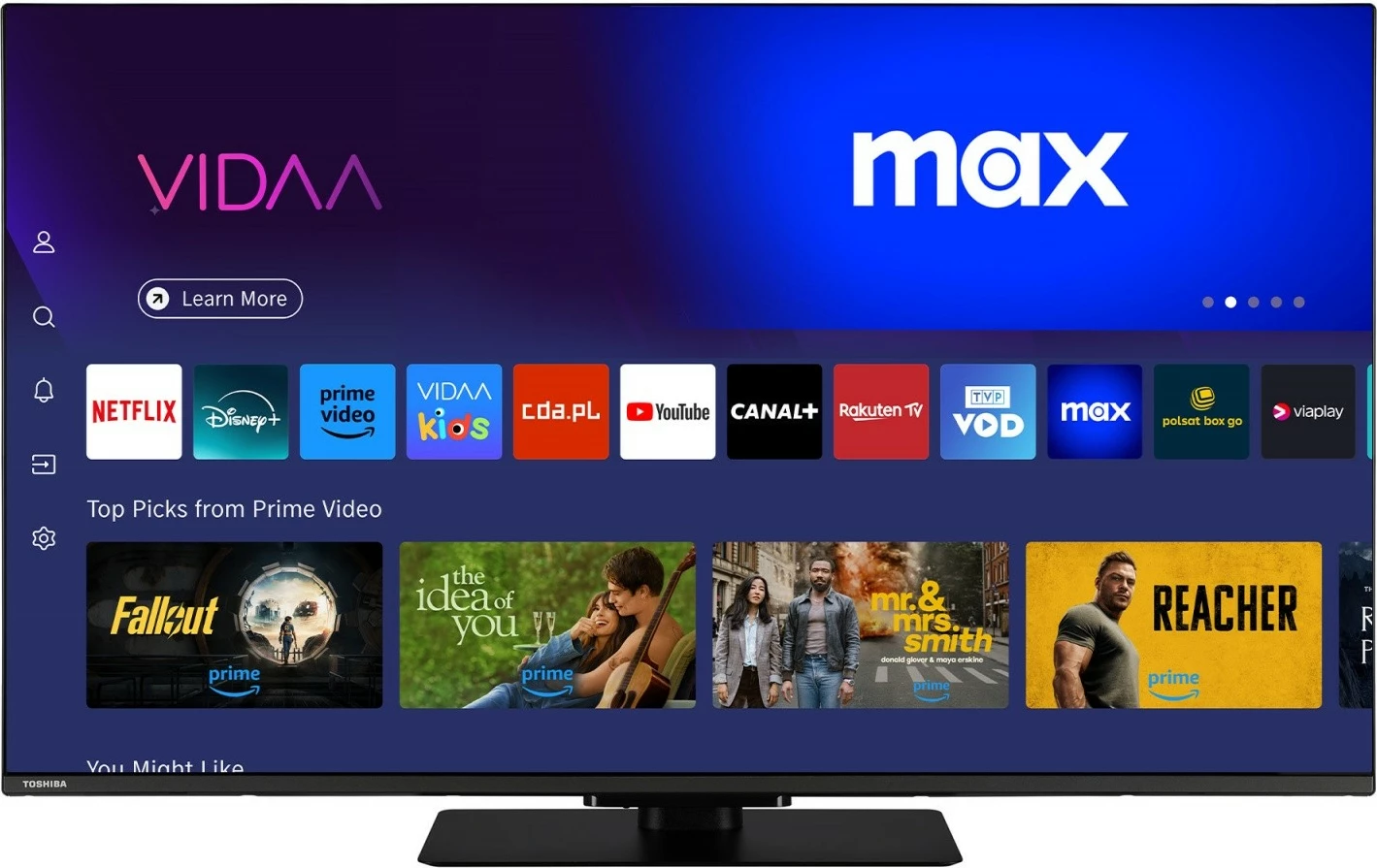 Televizor QLED, 50-palčni, Ultra HD 4K, Smart TV, črn Toshiba 50QV3F63DG