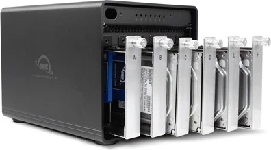 RAID ohišje ThunderBay 8 z 8xSSD/HDD in 2xThunderbolt 3, OWC, črno