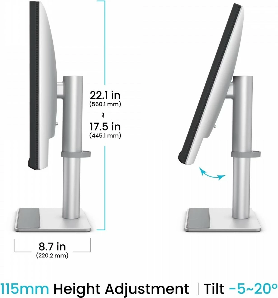 Monitor 27-palčni BenQ MA270U, 4K UHD, IPS, 5 ms, HDMI, USB-C, 60 Hz, črn/srebrn
