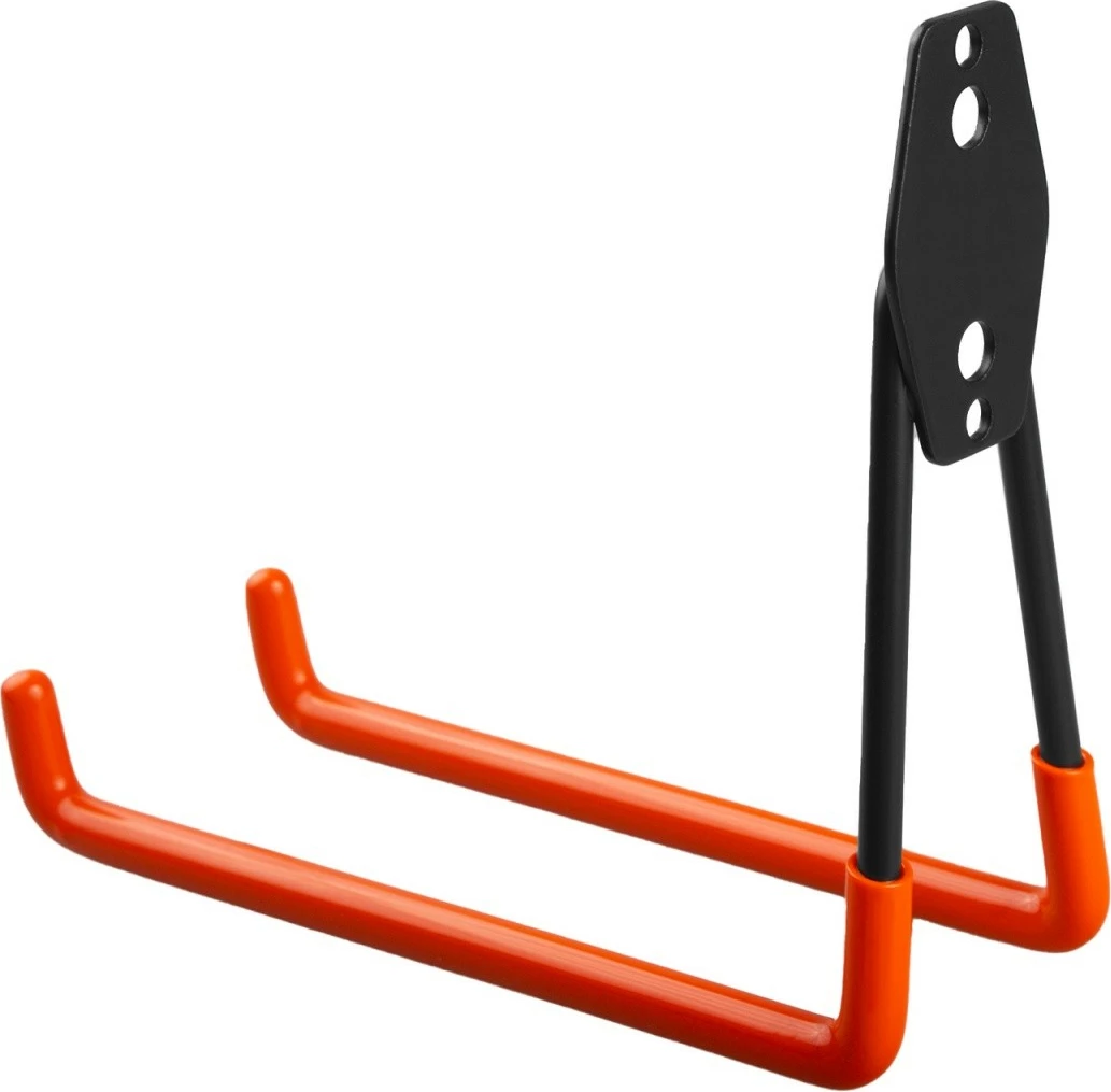 Stenski nosilec iz jekla, Maclean MC-444, 25 kg, črno/oranžen