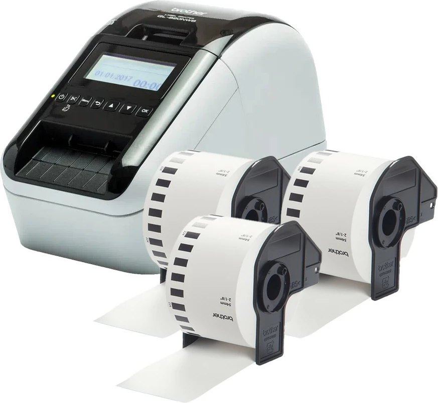 Tiskalnik etiket z vgrajeno baterijo, Wi‑Fi, Bluetooth, Brother QL-820NWBVMXX1