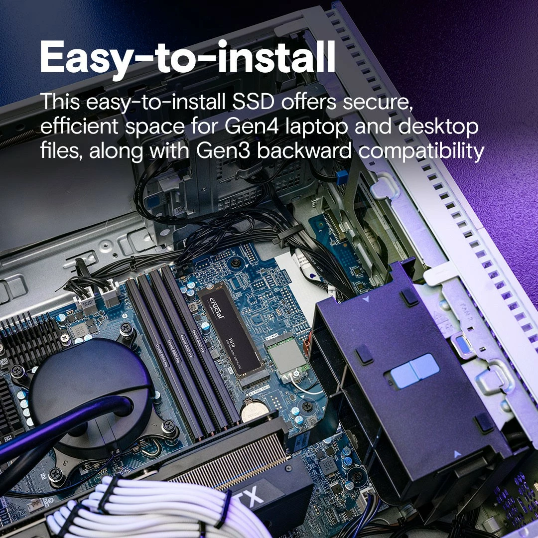 SSD 1 TB, M.2 2280, PCIe 4.0 NVMe, Crucial P310