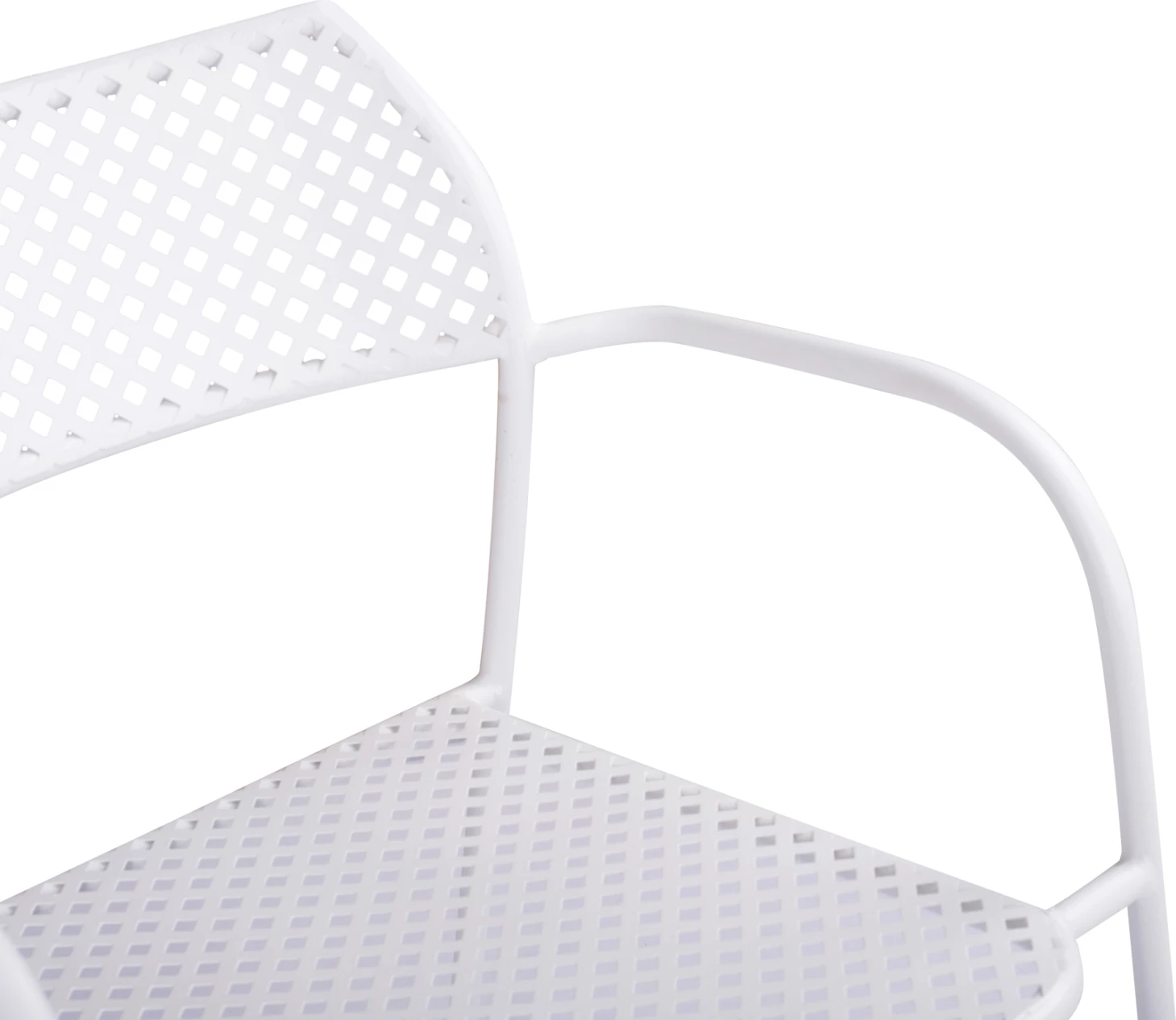 Kovinski stol v beli barvi Thetis FH5173.12 55x57x79 cm