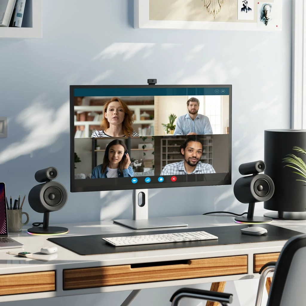 32-palčni 4K Ultra HD monitor iz aluminija, Datalogic ALOGIC 32C4KPDW, črn