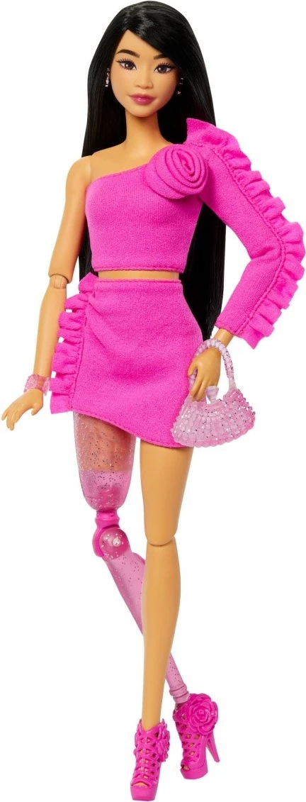 Punčka z nogno protezo Barbie Mattel Deluxe Style HYV26, roza