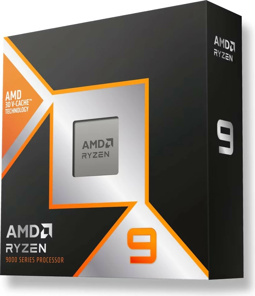 Visoko zmogljiv procesor, AMD Ryzen 9 9900X3D, 12 jeder, 24 niti, 128 MB L3 predpomnilnika, podnožje AM5