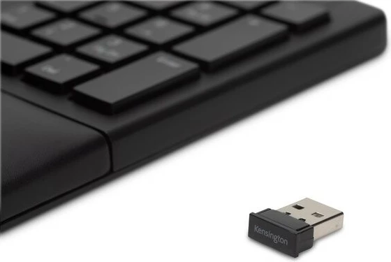 Ergonomska brezžična tipkovnica ProFit Ergo Kensington, QWERTZ, črna