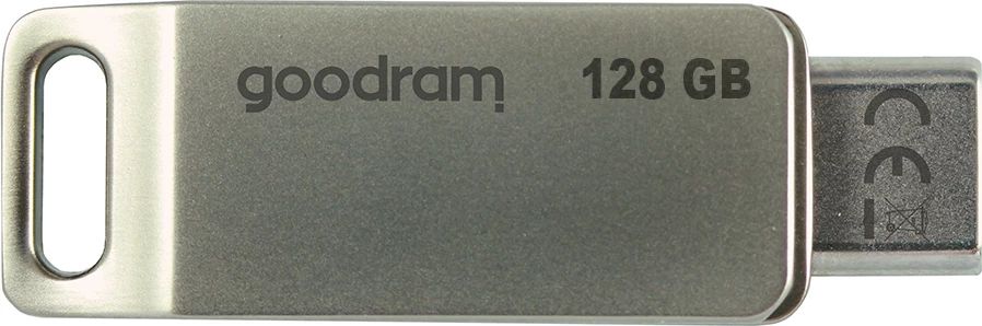 USB ključek 128 GB, USB 3.2, USB-A/USB-C, srebrn Goodram ODA3