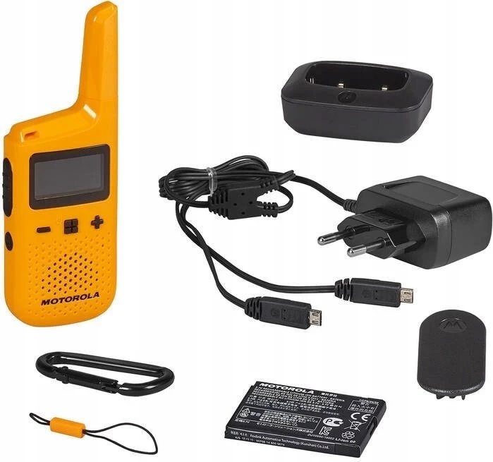 Walkie talkie 16 kanalov, rumen - Motorola T72