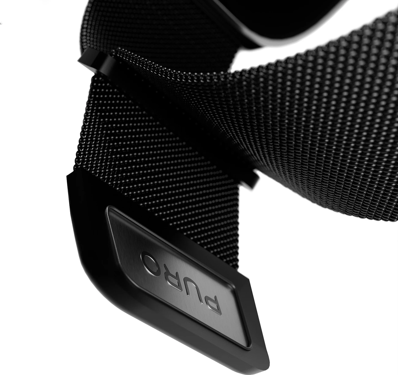 Elegantna milanese zapestnica iz jekla za Apple Watch, 38/40/41 mm, črna