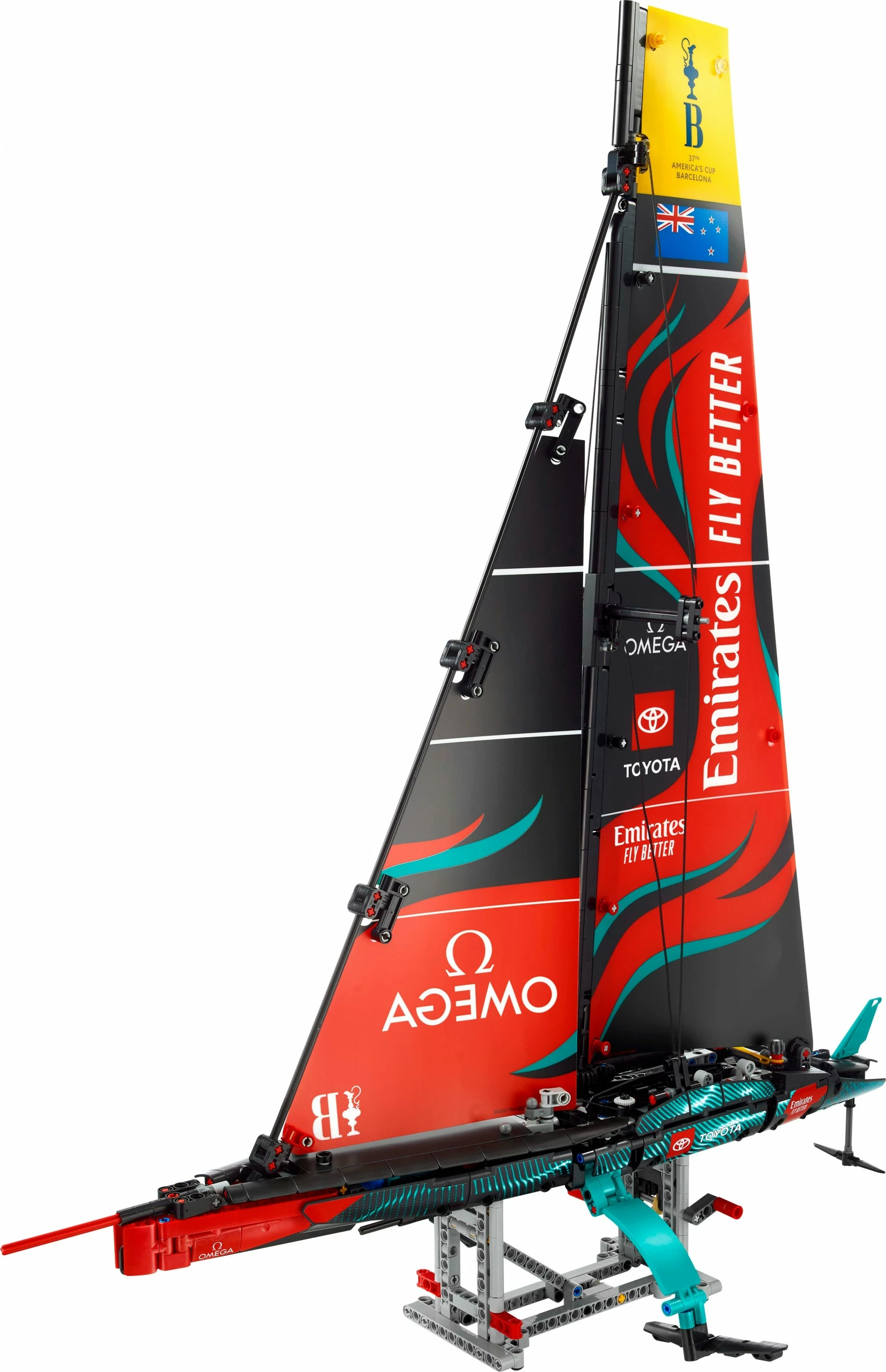 Set gradnje LEGO Technic Emirates Team New Zealand AC75, 962 kosov, večbarven
