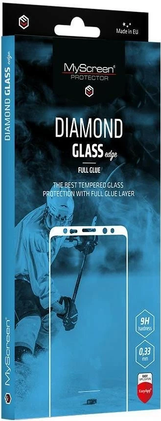 Zaščitno steklo z robom in polnim lepilom MyScreen Diamond Glass Edge za Xiaomi Redmi Note 14 4G/5G, črno