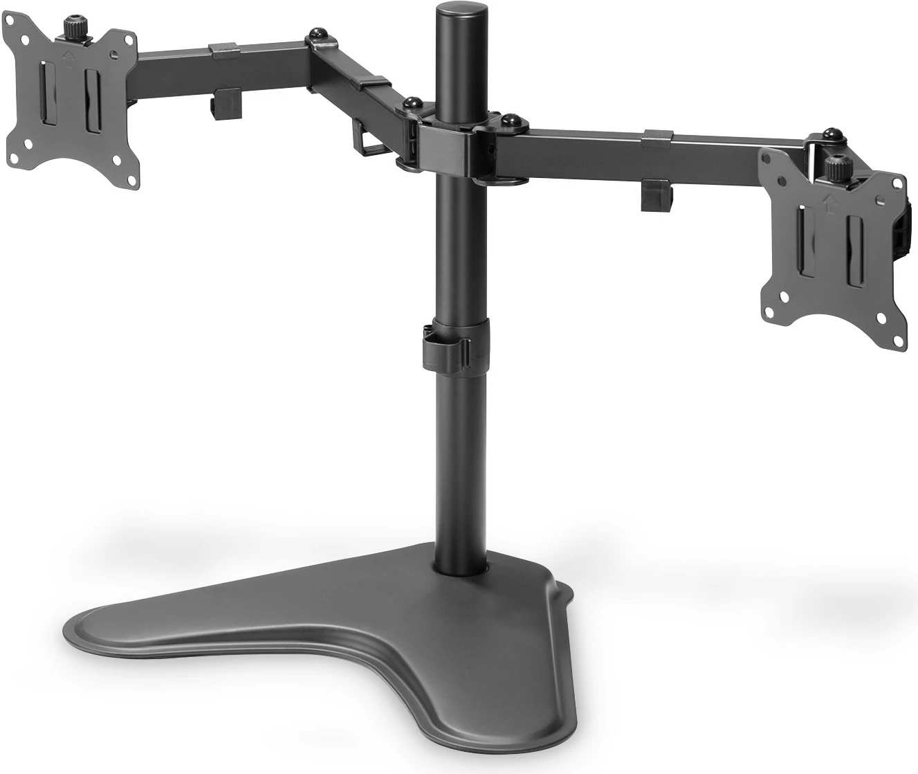 Držalo za dva monitorja Digitus, univerzalno, 15–32 in., 8 kg, VESA 75x75/100x100, črno