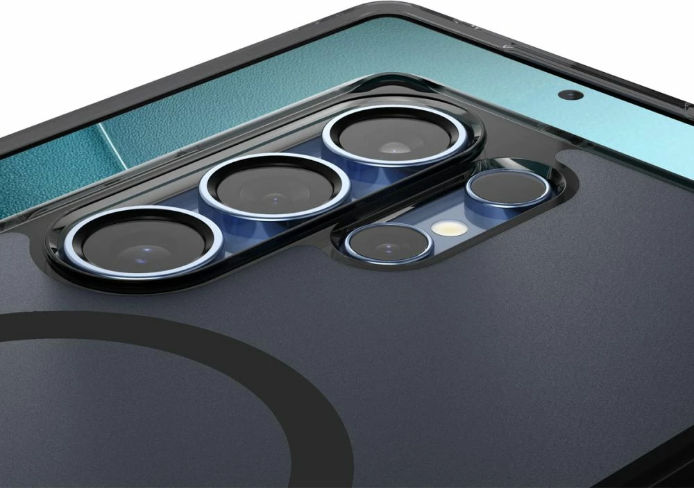 Ovitek za telefon Spigen Ultra Hybrid Mag za Samsung Galaxy S25 Ultra, črn