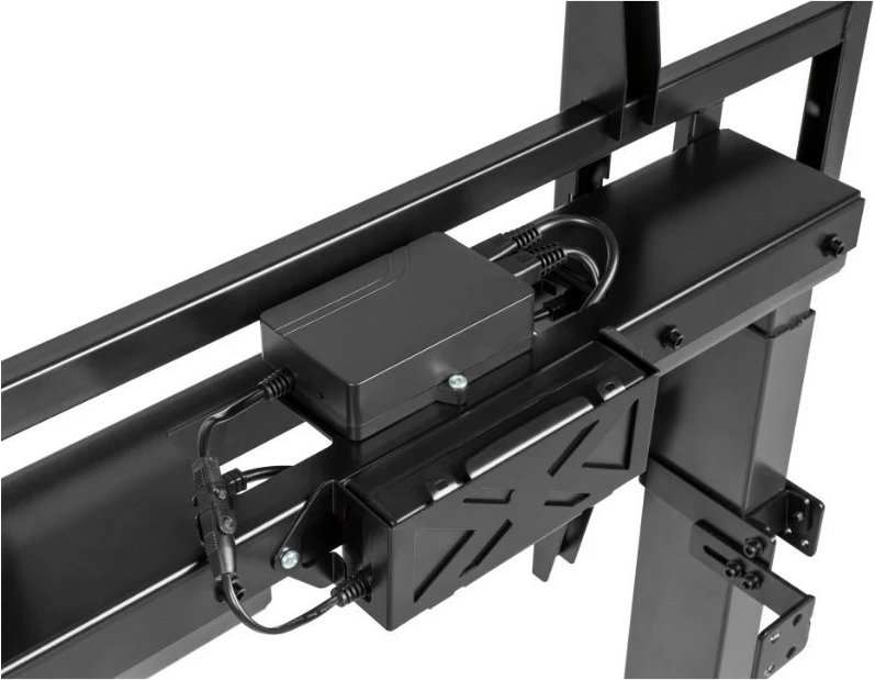 Električni stenski nosilec za TV 55–100", Techly 368659, 120 kg, črn
