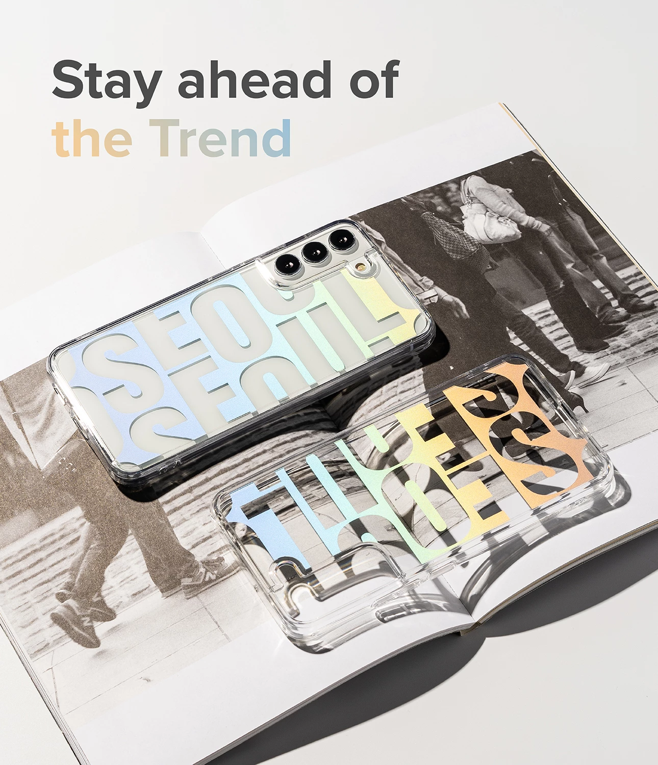 Ovitek Ringke Fusion Design za Samsung Galaxy S22+, F593R89, prosojen/Seoul