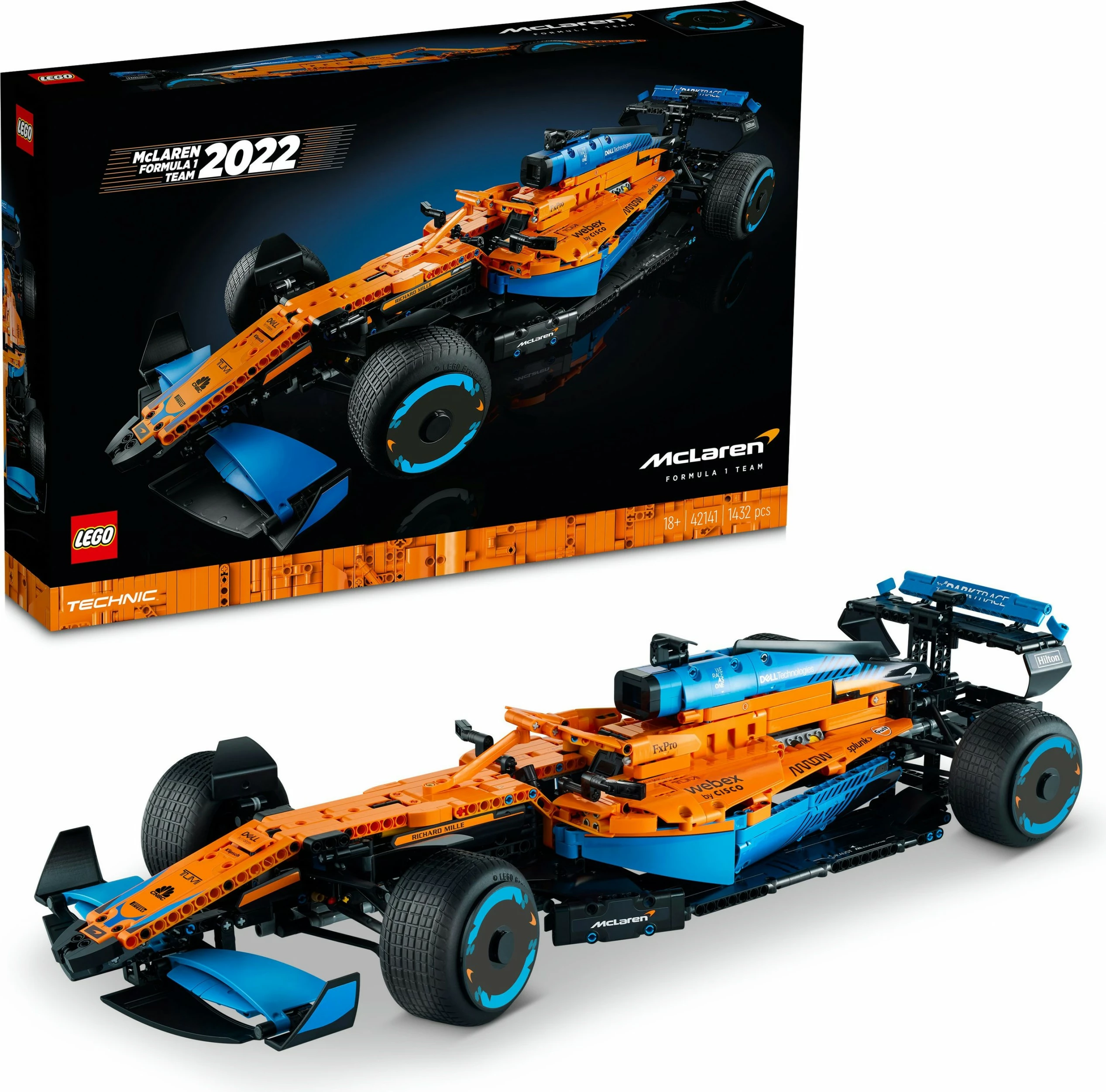 Detajni gradbeni komplet McLaren Formula 1 LEGO Technic, 1434 kosov, večbarven