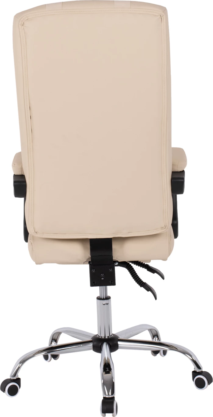 Izvršni pisarniški stol FH1057.12 bež z zložljivim naslonom za noge 58x71x128Hcm