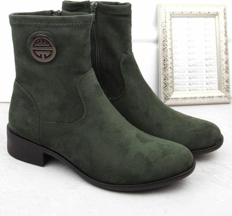 Kratke čizme za ženske Jezzi, zelene